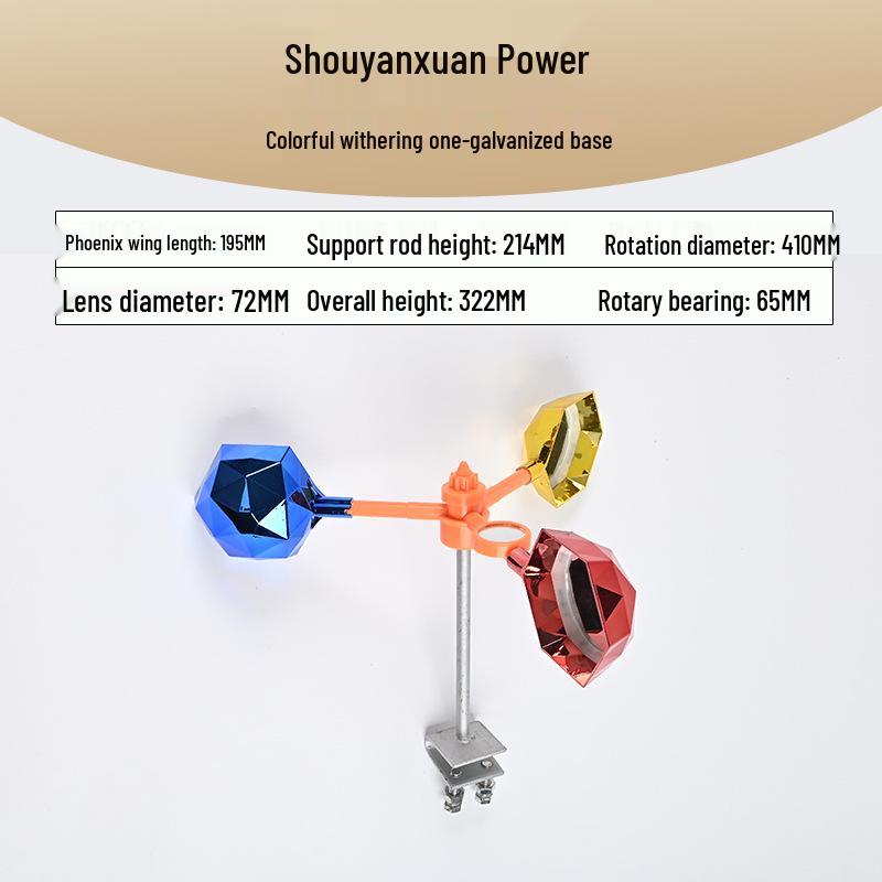 Wind-Powered Smart Bird Repeller with Light Sensor for Power Lines, Airports, and Orchards