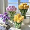 DIY Valentinstag Blumen Tulpenstrauß Silikonform Handgemachte Aroma Kerze Gipsformen Seife Kerzenherstellung Zubehör