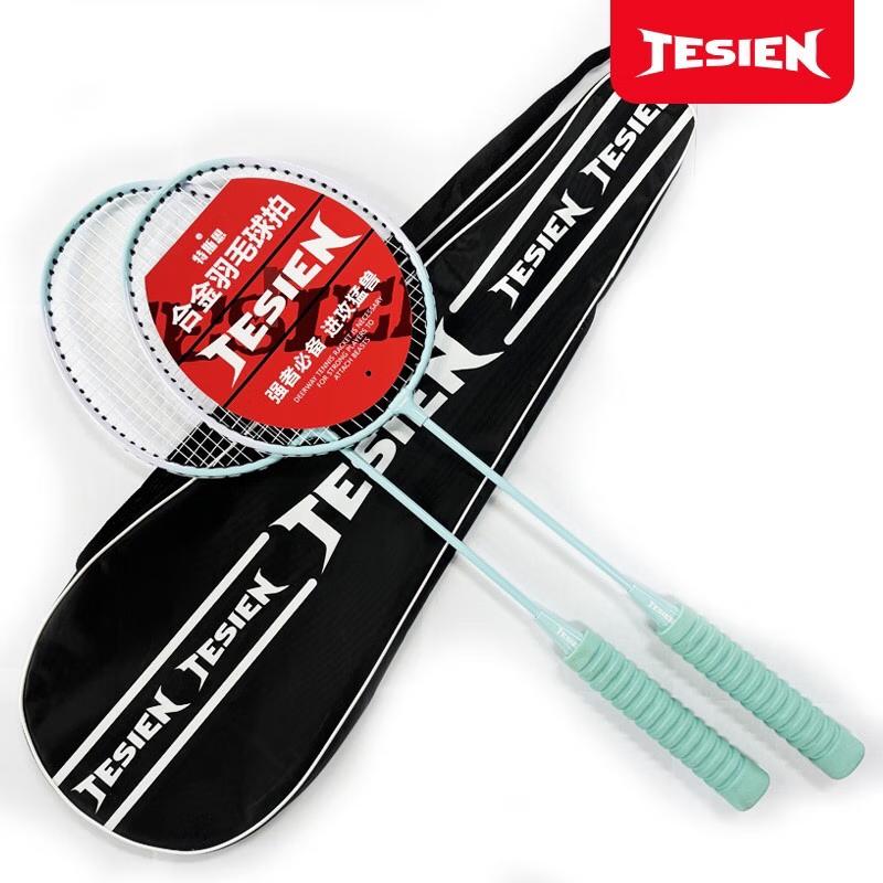 Tesien Foam Grip Badminton Racket Set