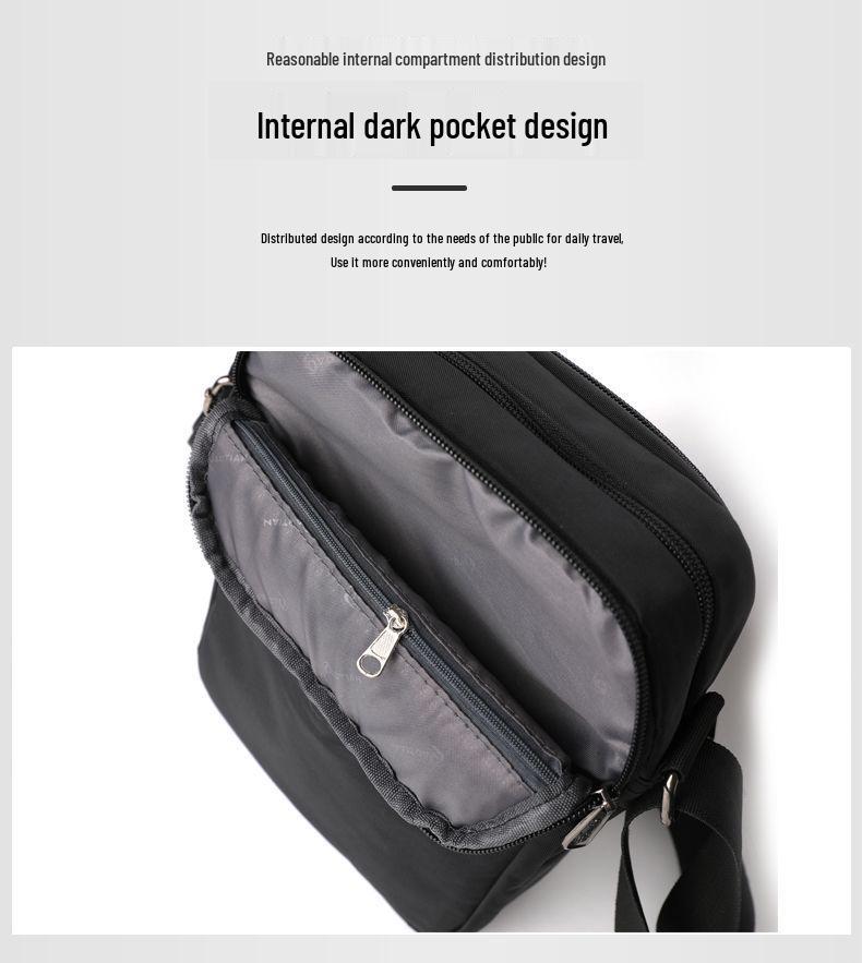 Pánská trendy 2025 Oxford látková crossbody a taška přes rameno - Ležérní malý plátěný batoh