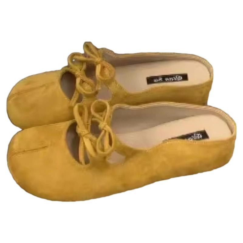 Insole Height-increasing Shoes Toe Half-slippers Women's Shoes Summer Ballet Mary Jane Single Shoes