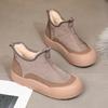 Antislip Dikke Zool Sneeuwlaarzen Dames Winter Casual Zachte Zool Comfortabele Katoenen Schoenen