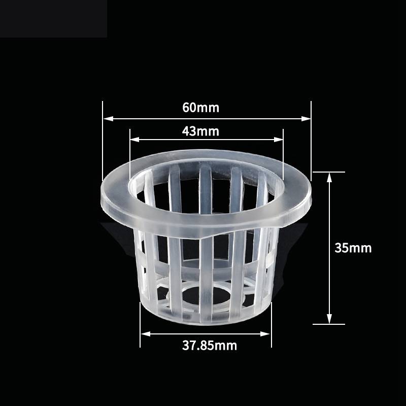 50Pcs Hydroponic Soilless Mesh Net Basket Plant Vegetable Growing Nursery Cup Pot Sponge Fixator Container Aeroponic Veg Planter