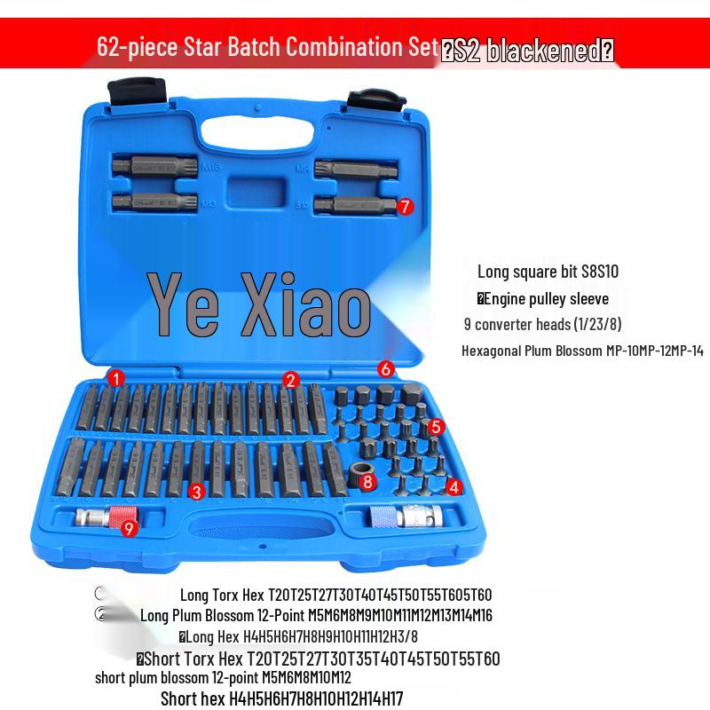 40-Piece Star and Hex Bit Socket Set for Auto Repair and Maintenance