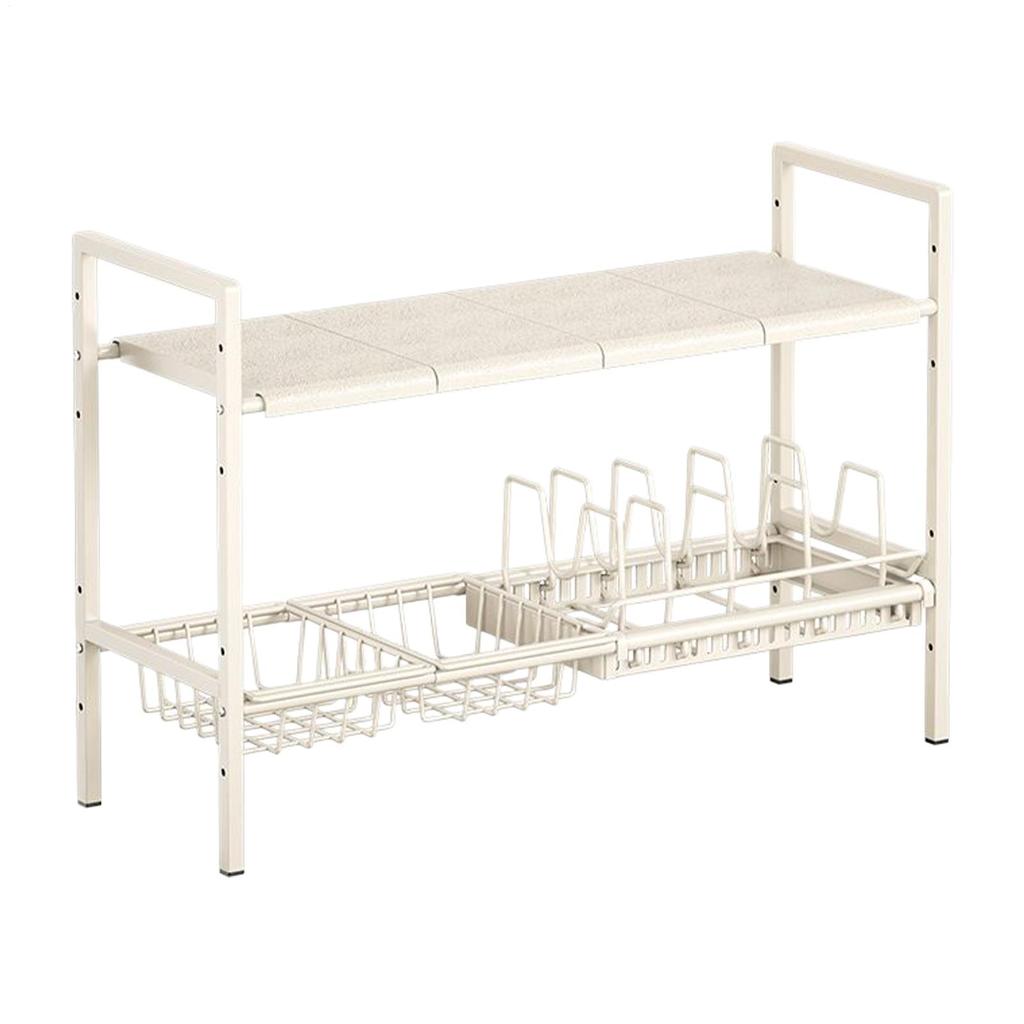 Under Sink Organizer Kitchen Multi-Purpose Storage Organizers Double Layer Sturdy Expandable Rack For Pan Home Cabinet Dish