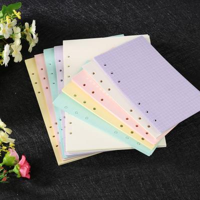 40 A5/A6-Füllpapier-Loseblatt-Notizbuch mit 6 Löchern für Bürobedarf