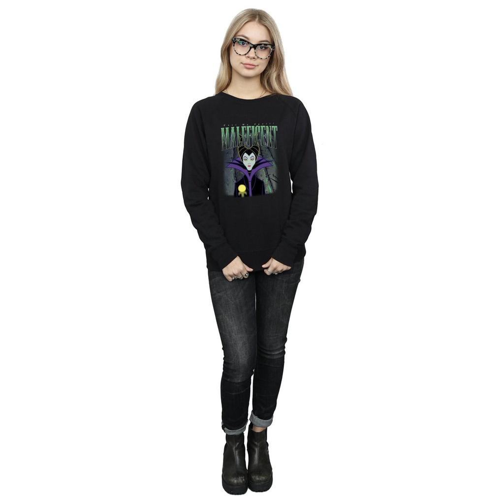 Sleeping Beauty Womens/Ladies Maleficent Montage Cotton Sweatshirt