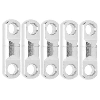 5pcs Set Stainless Steel Column Type 360 Degrees  Rotary Bearing Swivels Fishing Swivels Hook Connector9#