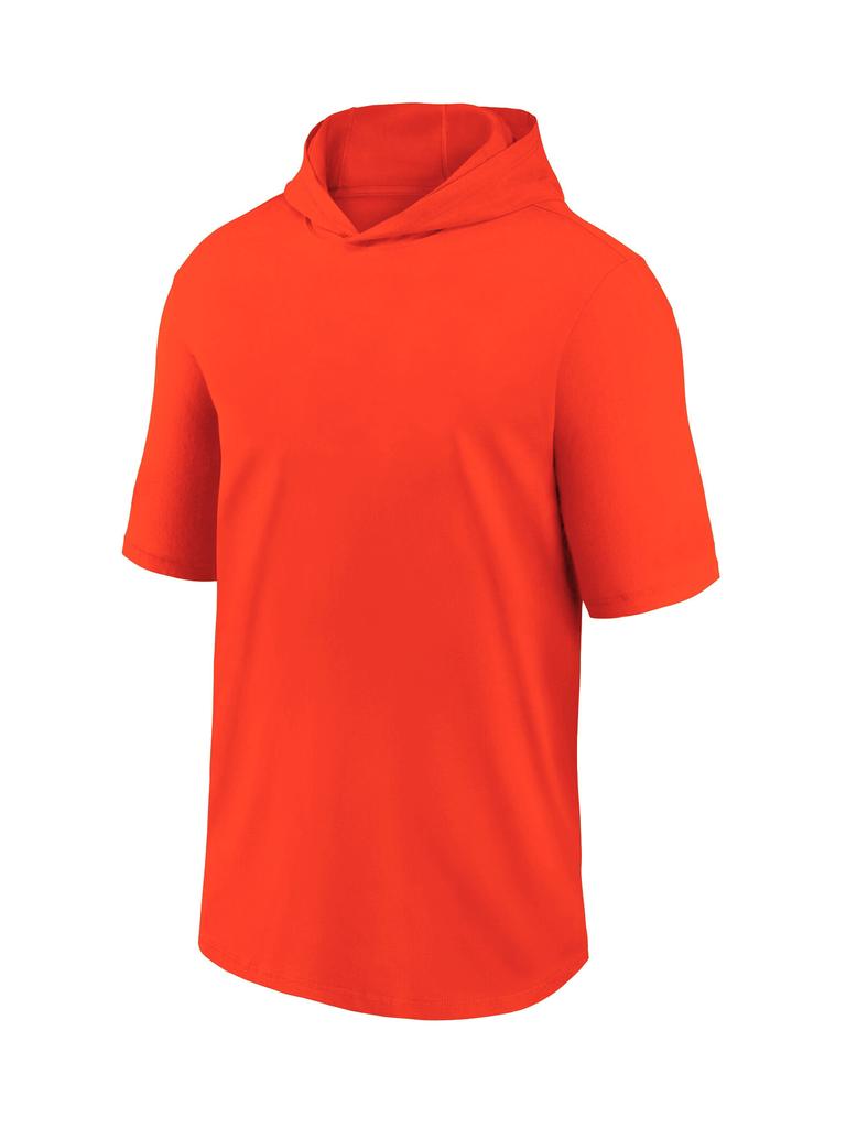 European size quick-drying hooded T-shirt outdoor leisure sports loose short-sleeved t-shirt
