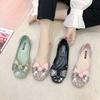 Scarpe Basse Eleganti da Festa Rosa da Donna con Strass Punta Quadrata con Fiocco in Offerta Alta Qualità Moda Beau Oggi Vendita Scarpa