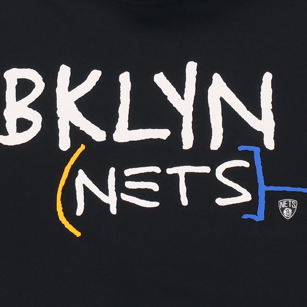 Nike Brooklyn Nets Fleece-Lined Pullover Hoodie With Logo Print Men Tops Black CN2530-010