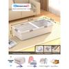 Large Capacity Transparent Under-Bed Storage Box with Wheels