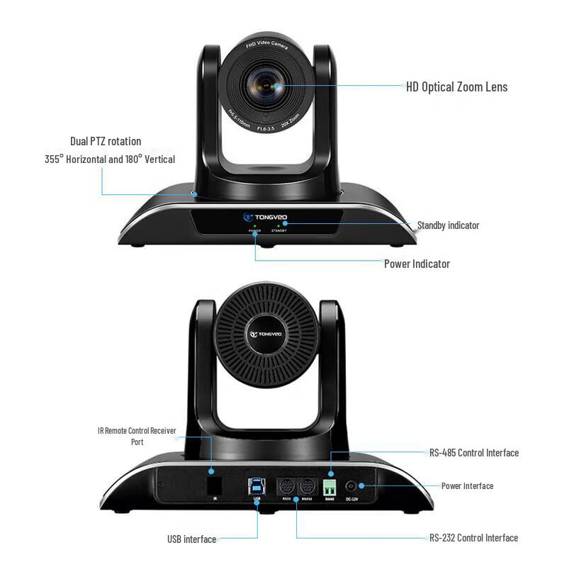 Tenveo HD 20x Zoom Video Conference PTZ Camera (CN version)