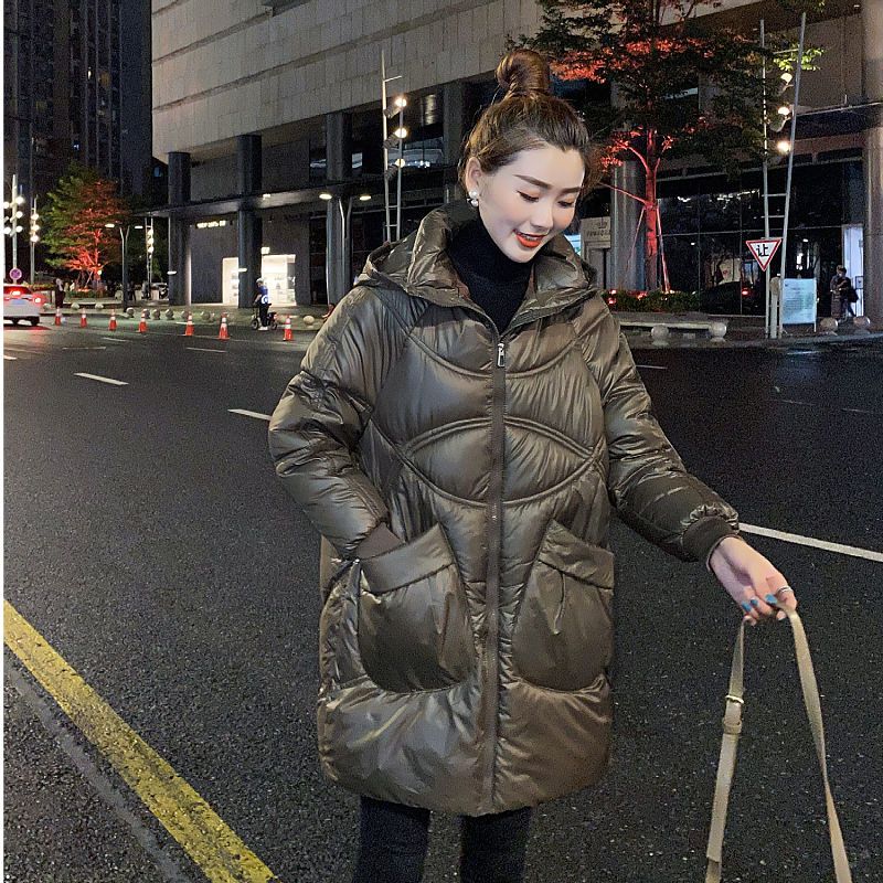 Women's All-match Western-style Padded Jacket, Women's Padded Jacket, Loose Bread Jacket, Mid-length Padded Jacket