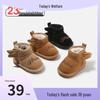 Korean Toddler Fleece-Lined Cartoon Snow Boots for Girls