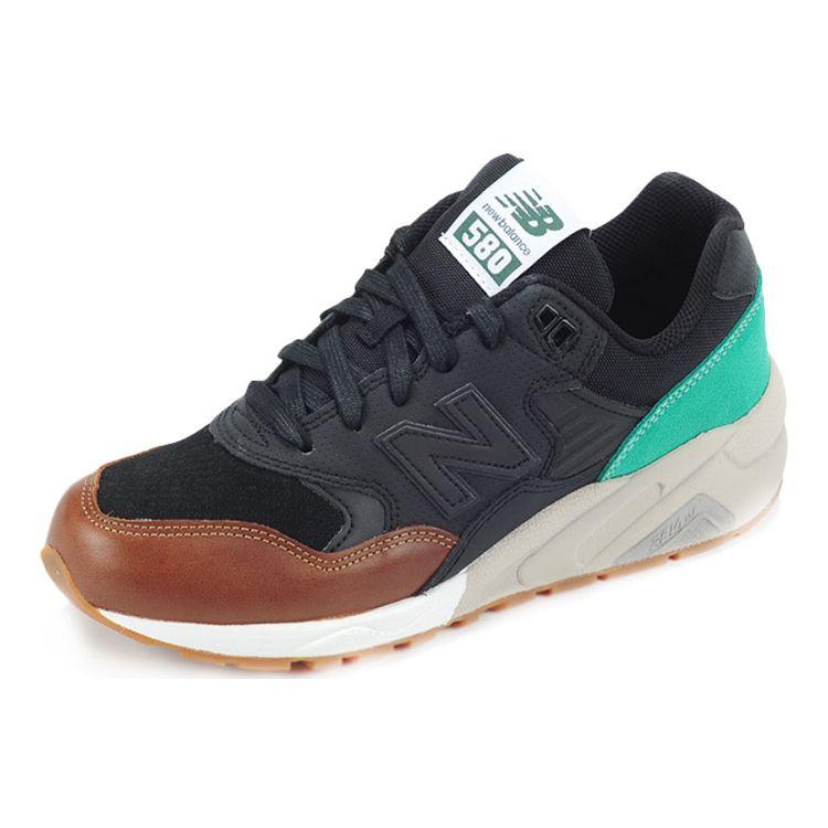 New Balance 580 Unisex Black Green Low Top Running Shoes MRT580NK