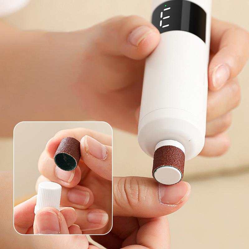 2-1 Rechargeable Foot Callus Remover and Nail Drill Combo with User-Friendly LED Display