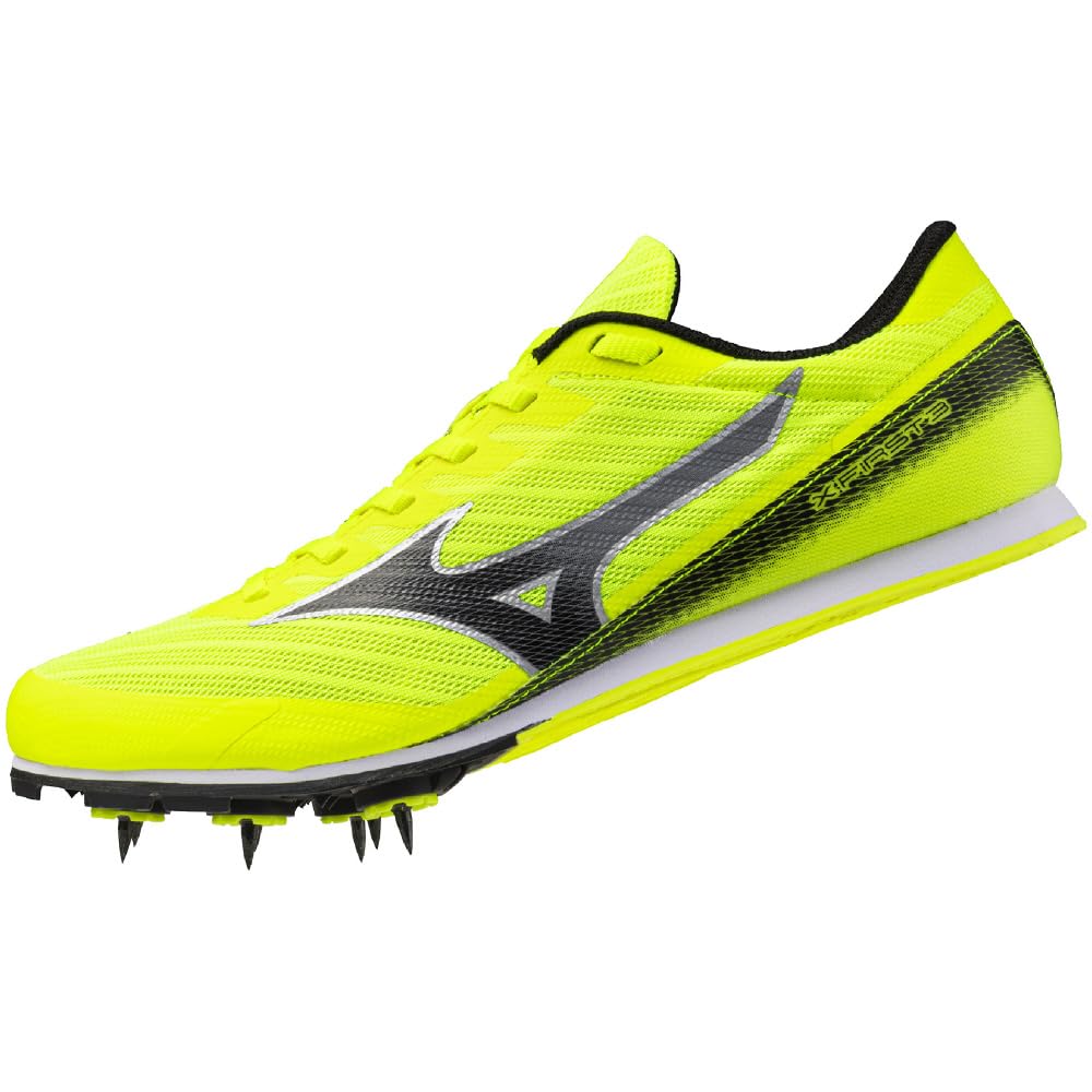 Mizuno Track and Field Shoes 3 Club Lightweight Short Distance Track and Field Spikes for Tracks Under 800m Yellow x Black cm 2E X-First 24.0