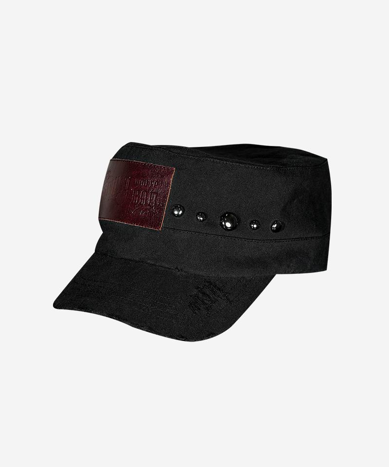DARLING, YOU'RE BAD Label Stud Military Cap #Wine