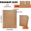 DY.2ten A4 Binder Dividers 11-Holes, Sturdy Kraft Paper Dividers with 5 Tabs for School Office Home, 2 Sets, 10 Paper Index Dividers.