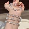 New Chinese Zircon Flower Crystal Bracelet Niche Clear Wind Bracelet High-end Light Luxury Versatile Jewelry Women