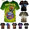 Rock Band Helloween 3D Print T Shirt Women Men Summer O-neck Short Sleeve Fashion Tshirt Graphic Tees Cosplay Costume Tees
