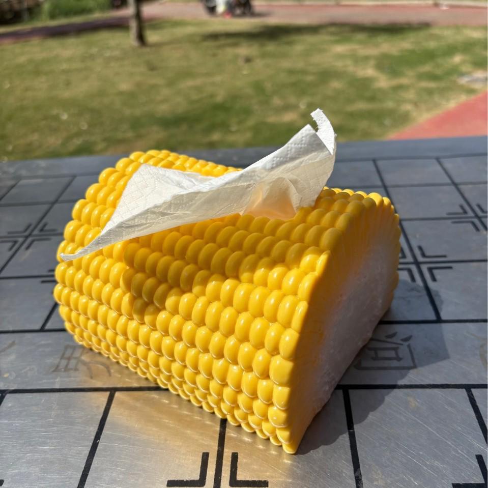 Creative Corn Tissue Box: Cute, Modern Design for Living Room & Car