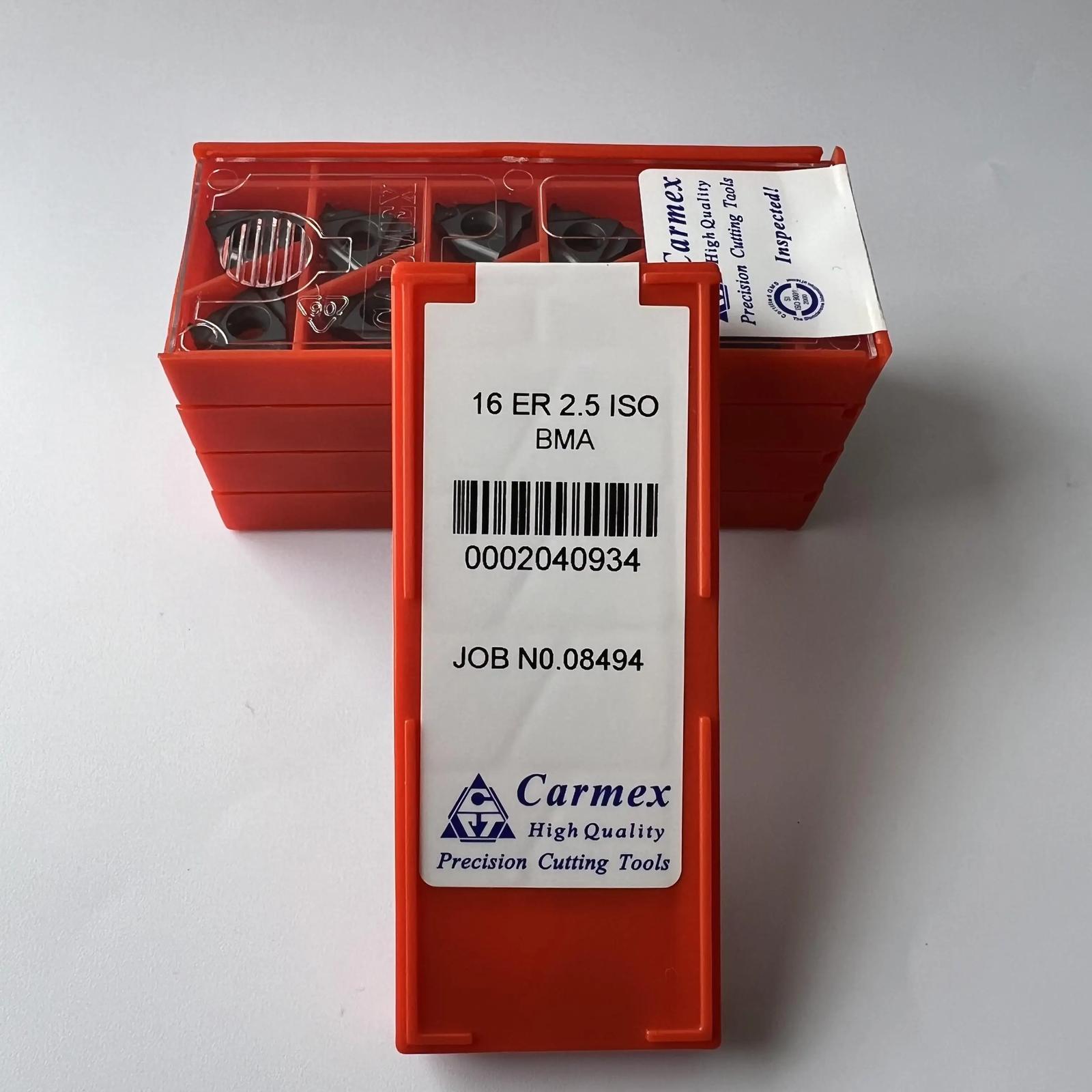 

Original / 16ER2.5ISO BMA / Industrial indexable Carbide Inserts 10 Pcs