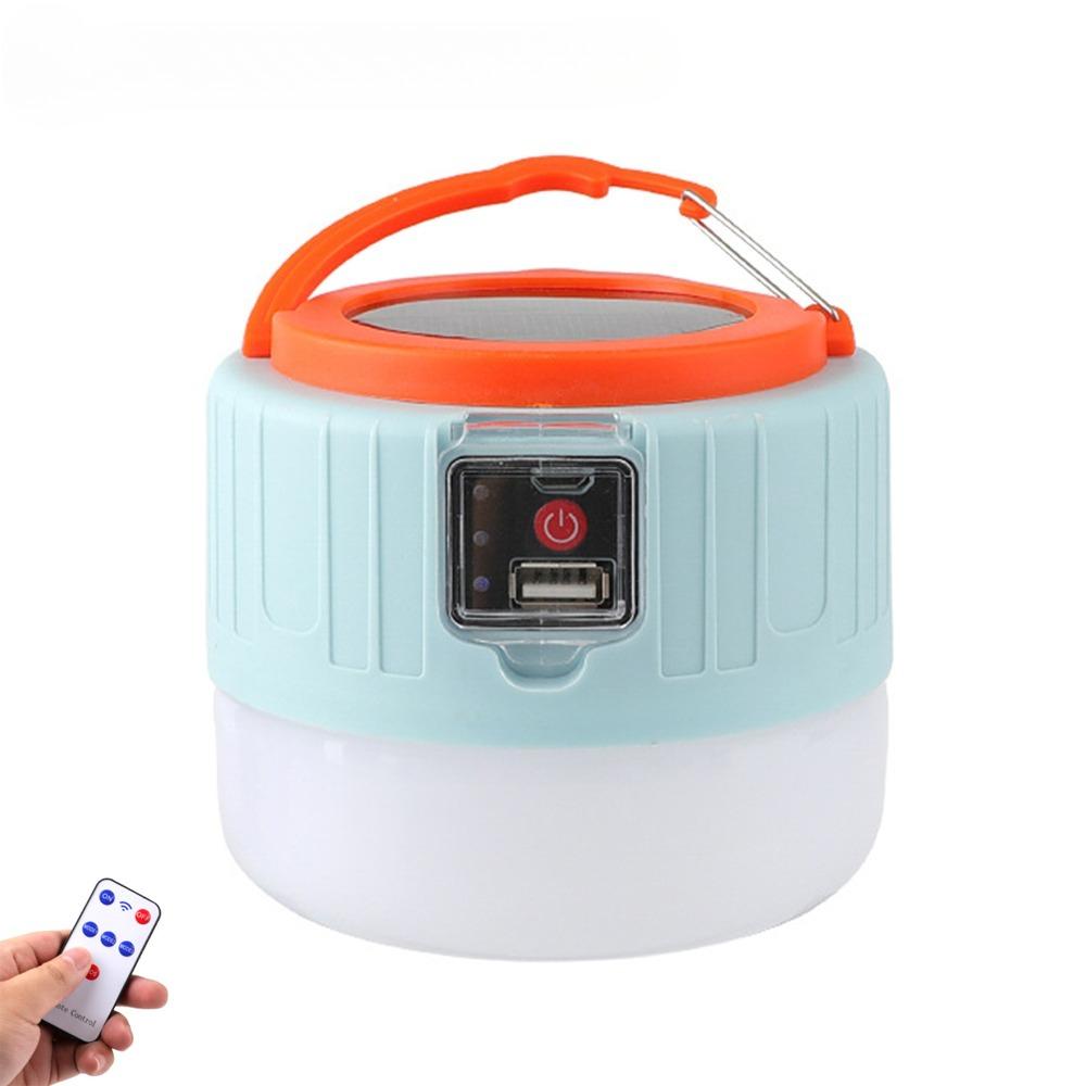 Outdoor Solar Camping Light LED Rechargeable Lamp Emergency Torch with Hook Portable Waterproof Lantern for Fishing Hiking Light