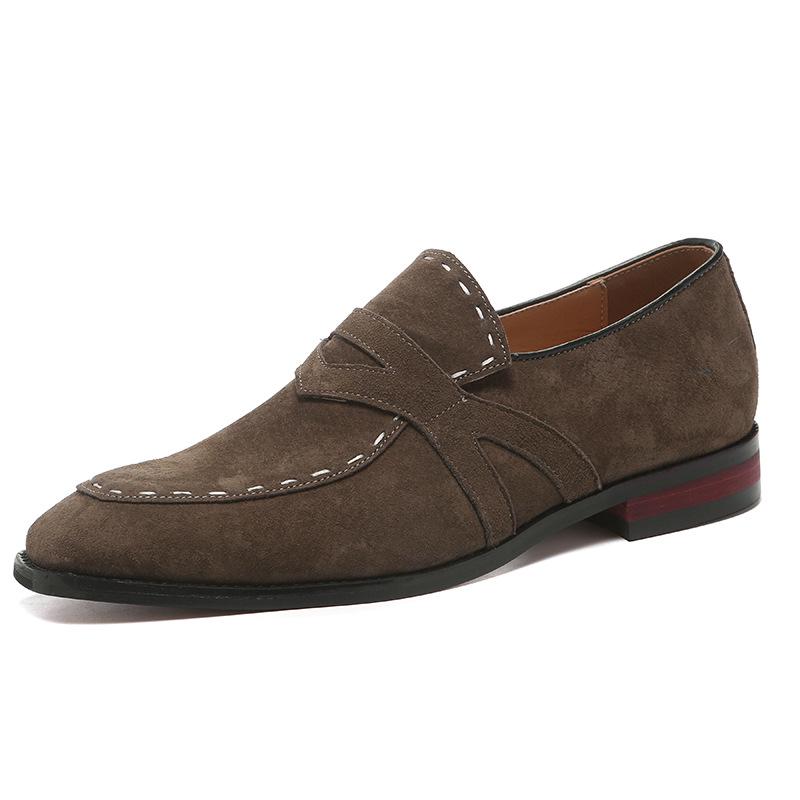 NEW Men Suede Loafers Comfortable Flat Casual Shoes Men Breathable Slip-On Soft Leather Driving Shoes Moccasins