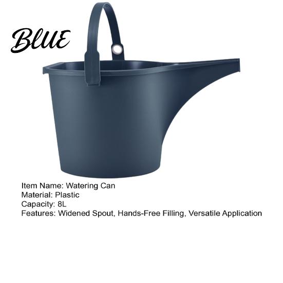 Home Gardening Supplies for Potted Plants 2.1Gal Plastic Watering Can Plant Can with Widened Spout Ergonomic Container Greenhouse Hands-Free