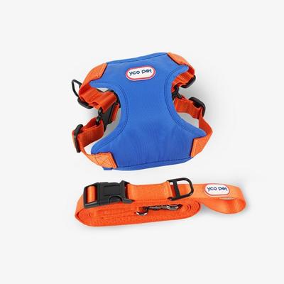 Story One Dog Harness Leash 2.5m Set Dog Anti-Fall Cushion Harness A-DC007, Blue, 1 Piece