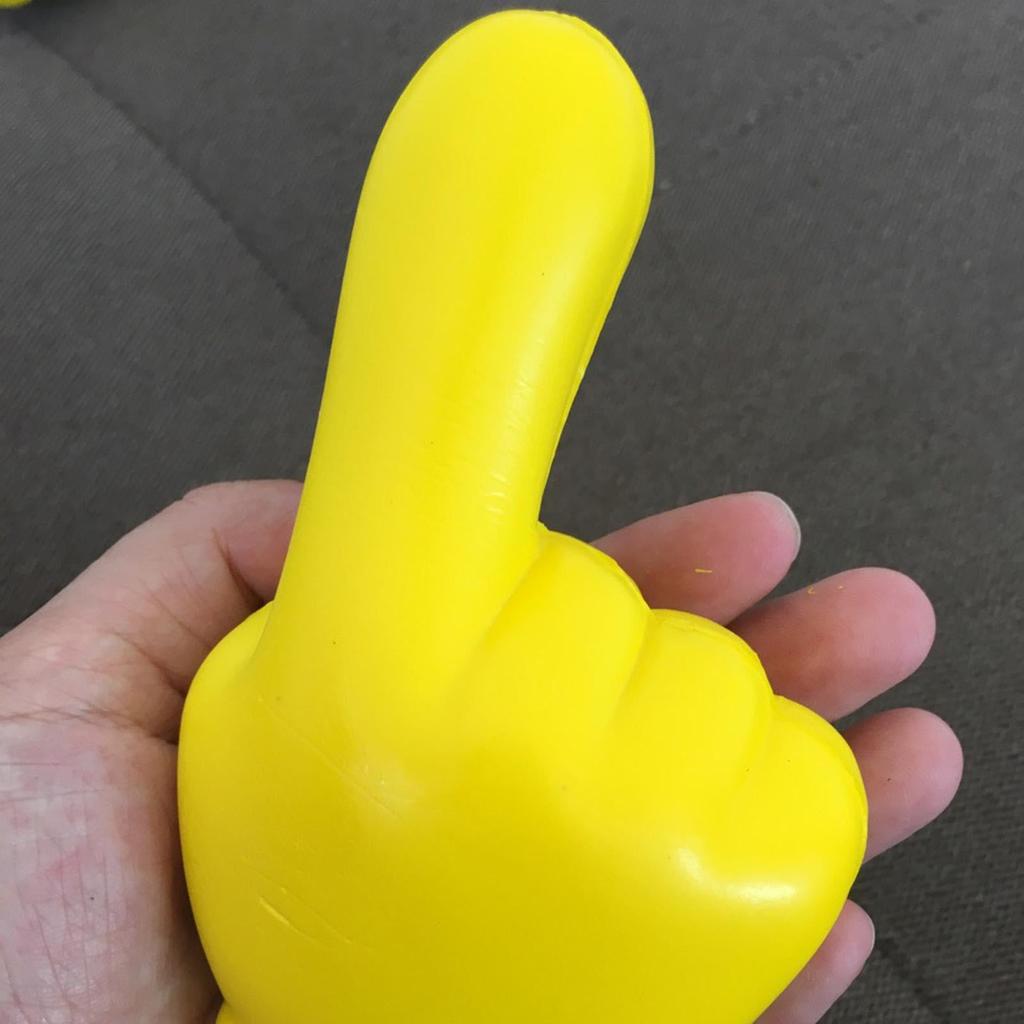 Hand Gesture Car Antenna Ball, Car Antenna Topper, Yellow Hand Gesture Car Antenna Decoration,