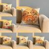 Cute Cartoon Capybara Cushion Cover Soft Reversible  Durable Pillow Cover  MultiScene Use for Home  Car Daily Comfort