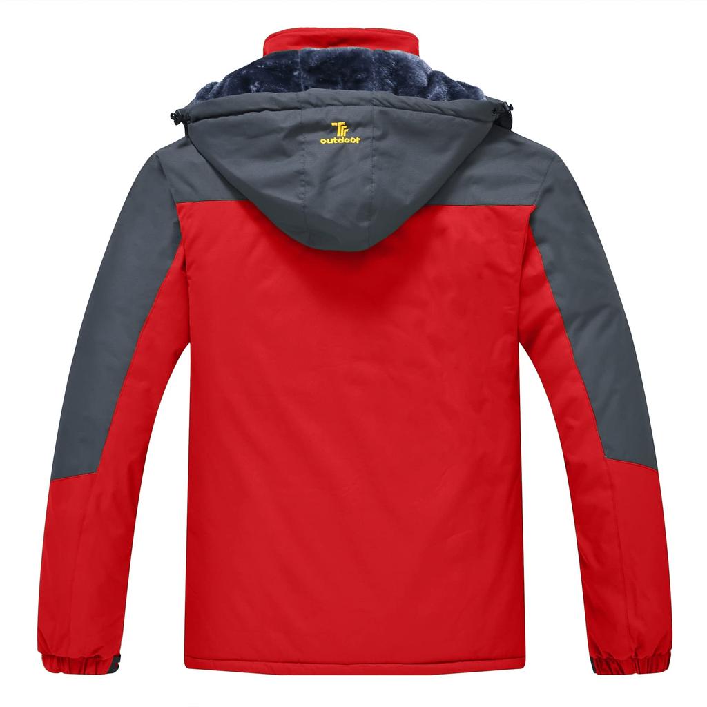 Gopuune Outdoor Multifunctional for and Windshell Jacket for Fall and Winter Men's Jacket, Fleece-Lined, Hiking, Climbing, Jogging, Skiing,