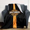 1pc Harley-Davidson Blanket, Gift, for Men and Women, Soft Blanket, Good for Sofa Bed Couch Travel, Lightweight Flannel Blanket