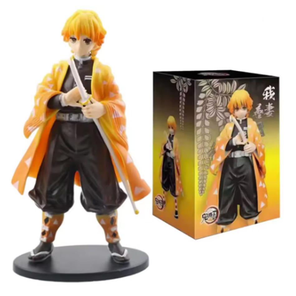 Anime Kimetsu No Yaiba Figure Kamado Tanjirou Action Figure Agatsuma Zenitsu Nezuko Warrior Pvc Model Toys