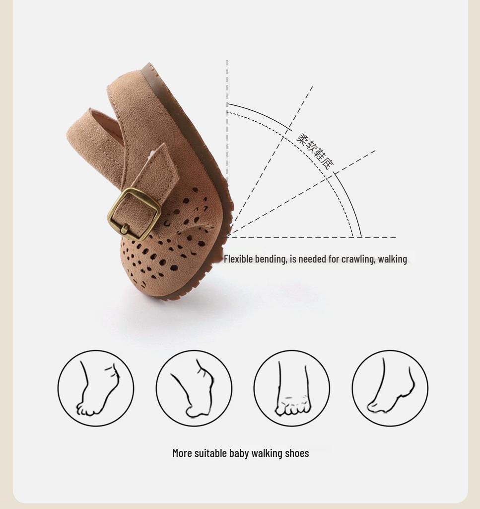 Spring 2026 Girls' Breathable Princess Leather Shoes: Soft-Soled, Stylish, and Comfortable.