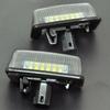 2Pcs For Toyota Alphard Wish Noah/Voxy Estima Caldina Corolla Crown Majesta Starlet Sprinter Celica Raum LED License Plate Light