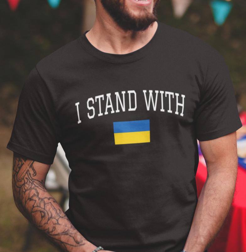 

Ukraine Flag T-shirt I Stand With Ukraine Shirts Ukraine Ukrainian Gift L