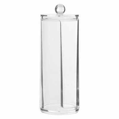 Selena Cotton Pad Dispenser Transparent With Cover Bathroom