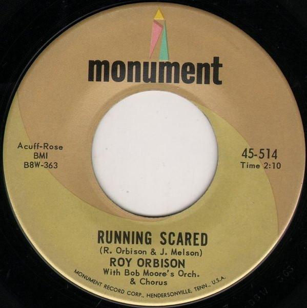 

7-дюймовая пластинка РОЙ ОРБИСОН Running Scared Love Hurts 45514 Monument 1961 США Рок Б/у