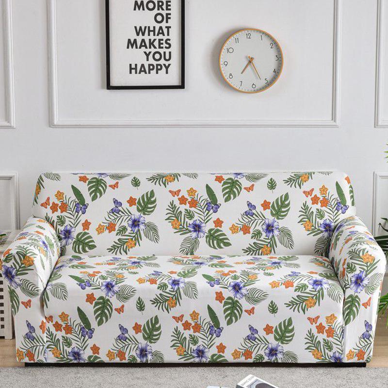 Premium 1Pcs Elastic Print Sofa Cover for Living Room Couch Cover L-shape Armchair Chair Slipcovers 1/2/3/4 Seat
