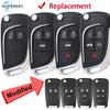 Voor Chevrolet Cruze Epica Lova Camaro Aveo Orlando Voor Volt Sonic Impala Equinox Gemodificeerde Klapbare Afstandsbediening Flip Auto Sleutelbehuizing