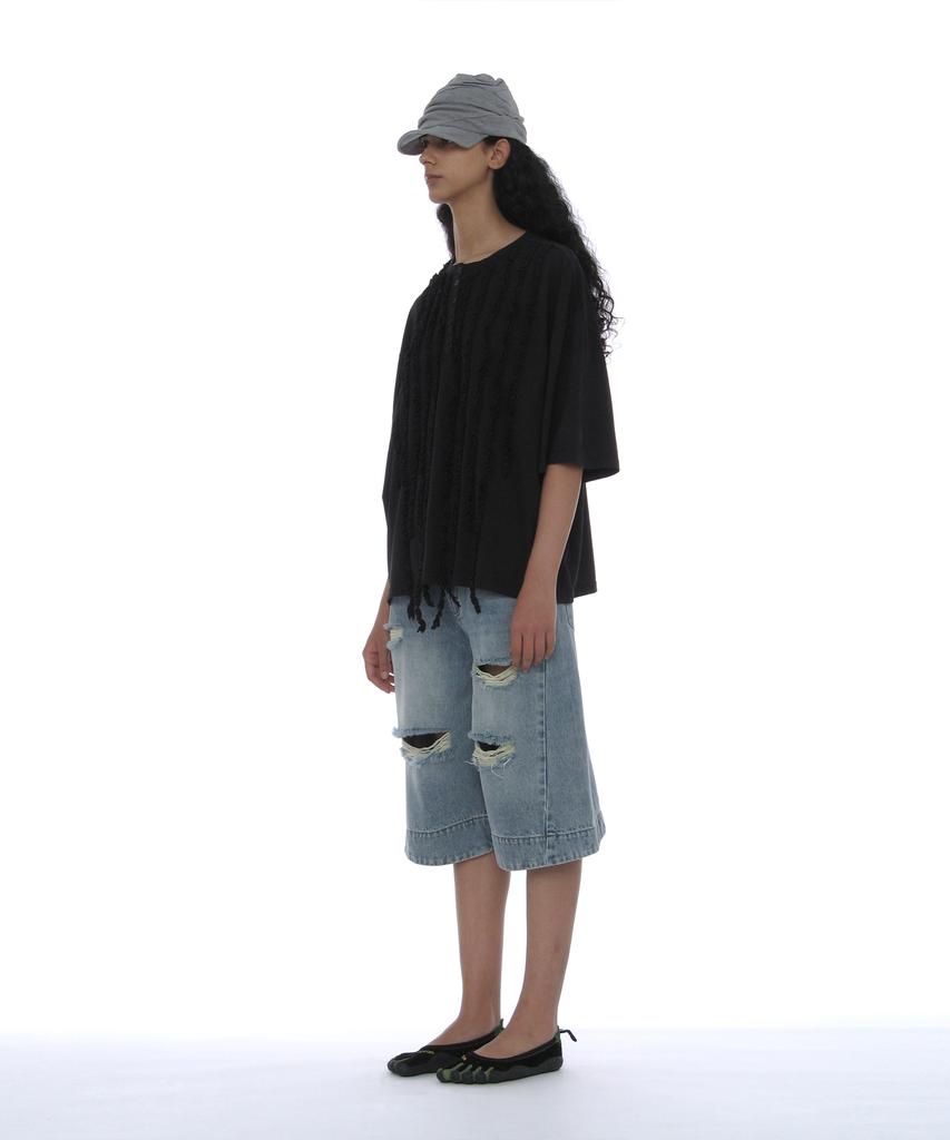 PARTIMENTO WOMEN Luched Drape Hat_Melange