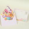 Hot Stamped Flower Pop-up Greeting Cards with Envelope Invitation Card  Thanksgiving