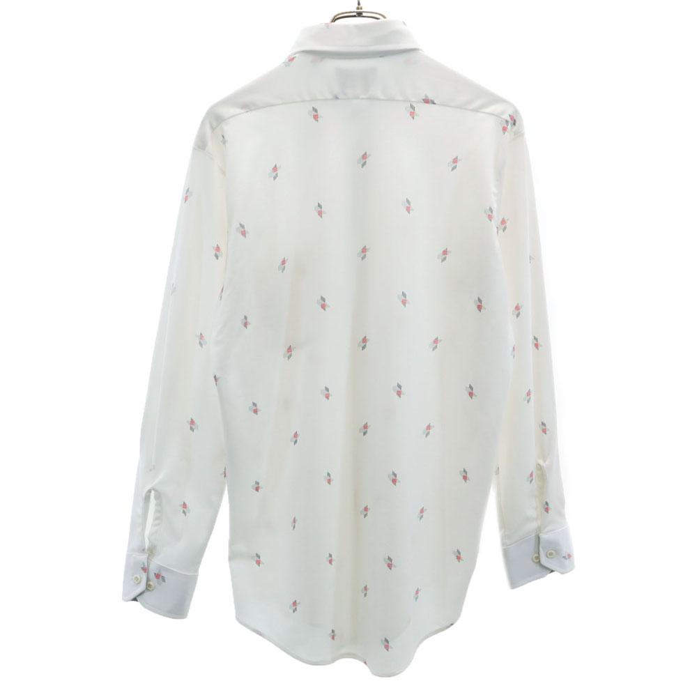 JCPenney 70s Vintage Overall Handle Long Sleeve Shirt White Men's Used