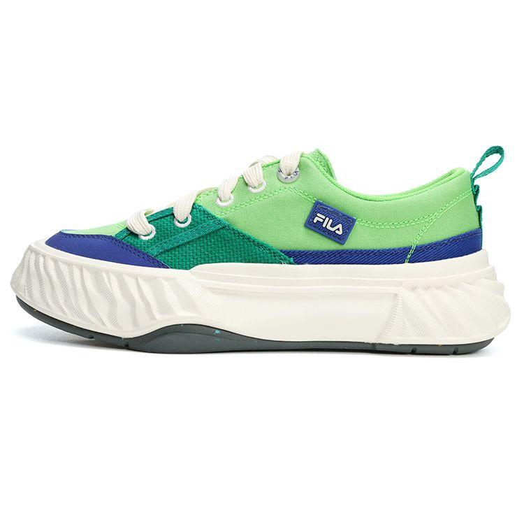 FILA Fosso Casual Shoes Simple Comfortable Low-Top Canvas Shoes Women sneaker Blue-Green F12W322301FJS