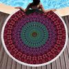Asciugamani da Nuoto da Esterno per Spiaggia con Frange Coperta da Yoga Arazzo Rotondo con Stampa 3D Copricostume da Spiaggia Sciarpa da Bagno Tappetino Spesso da Campeggio