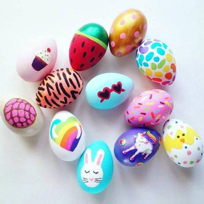 20 Pz/Sacchetto Uovo di Schiuma Comodo Decorazione per Festival Polistirene Fai da Te Pasqua Uovo di Simulazione per Festival
